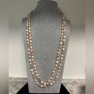 Elegant Multi-Color Pearl Necklace